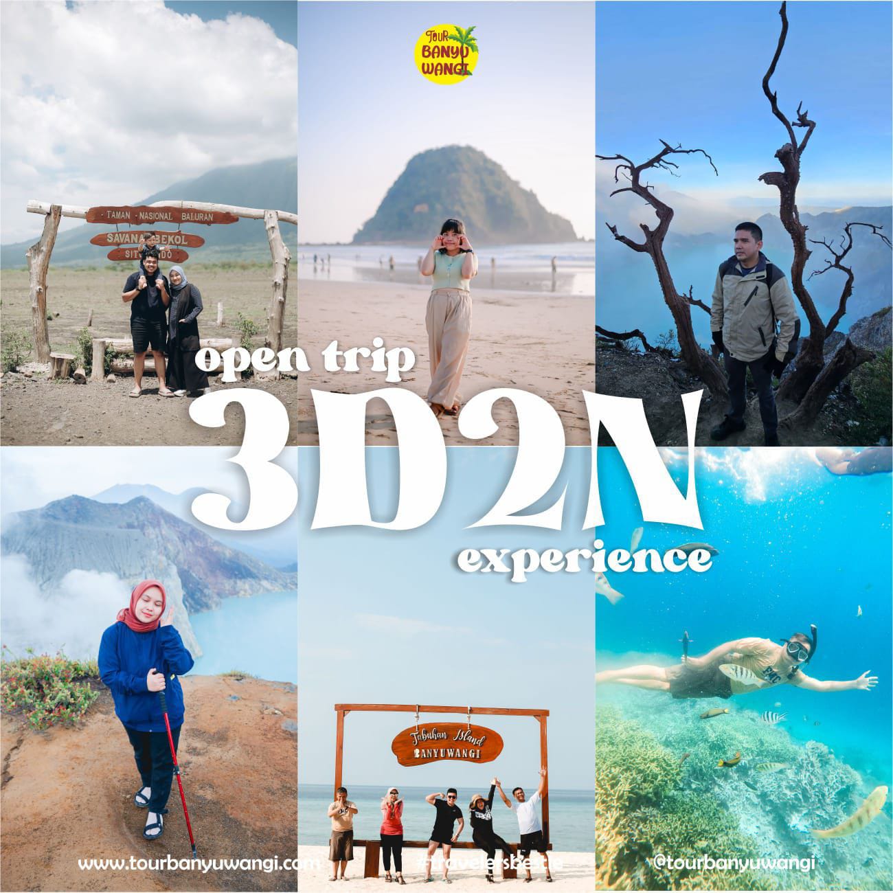Open Trip 3d2n Experience - paket wisata banyuwangi, paket tour banyuwangi